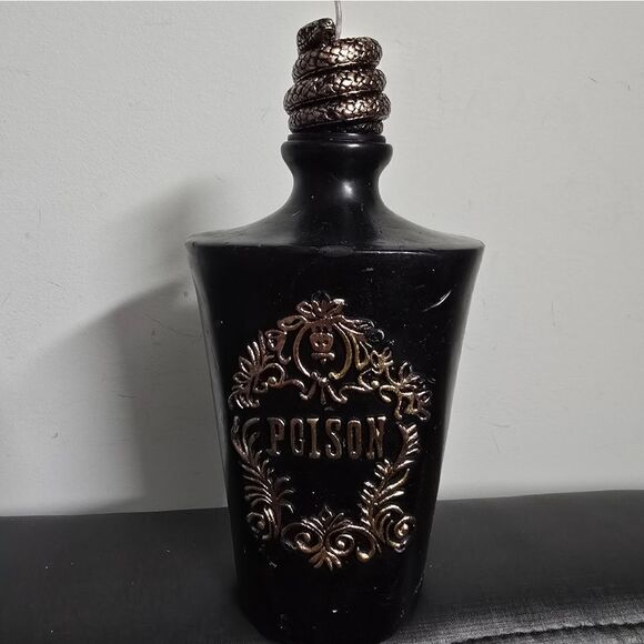 Lot of two Halloween Decor Book of Spells and Poison Bottle Candle - Picture 8 of 14